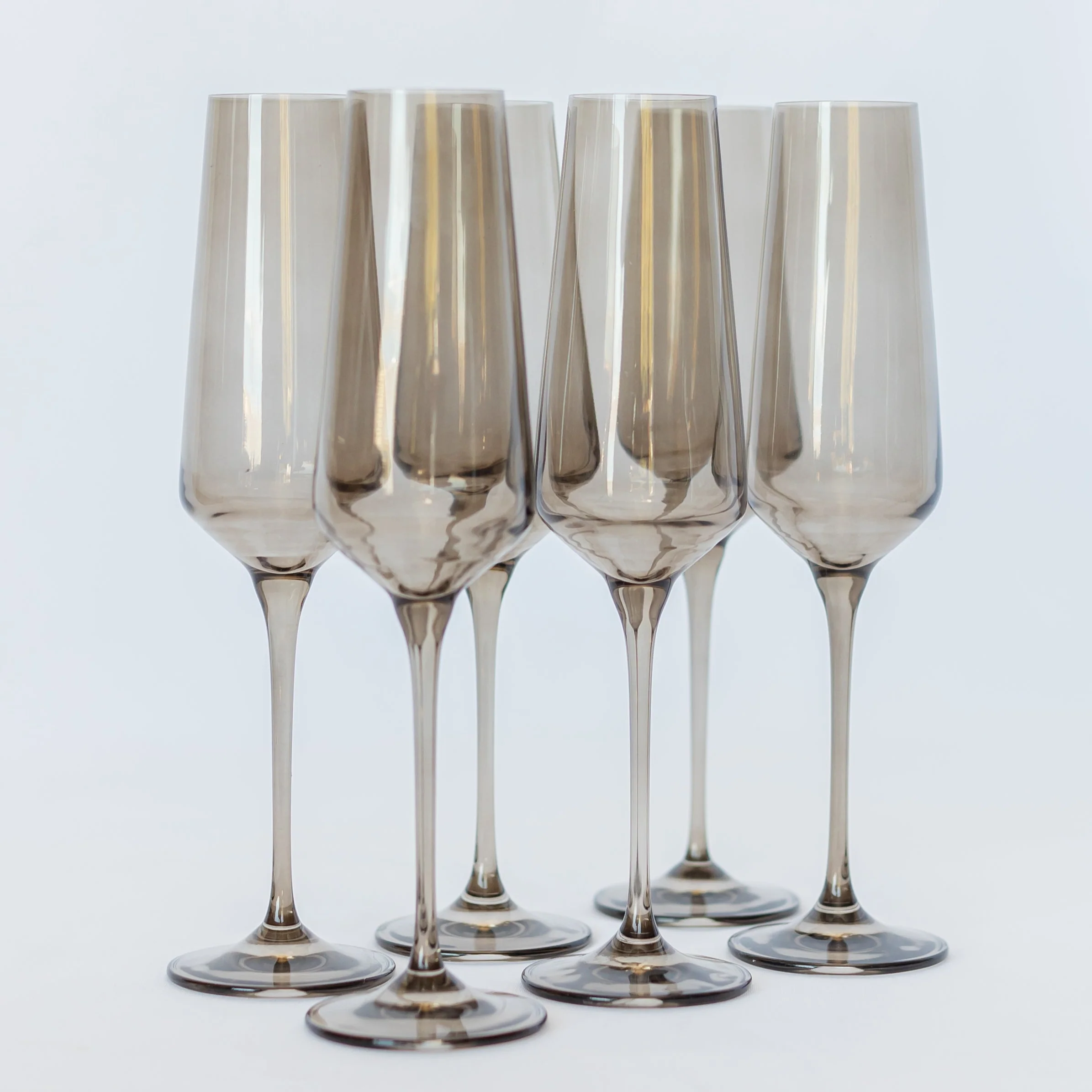 Estelle Colored Champagne Flute - Set of 6
