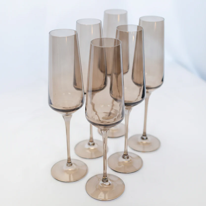 Estelle Colored Champagne Flute - Set of 6 - Image 2