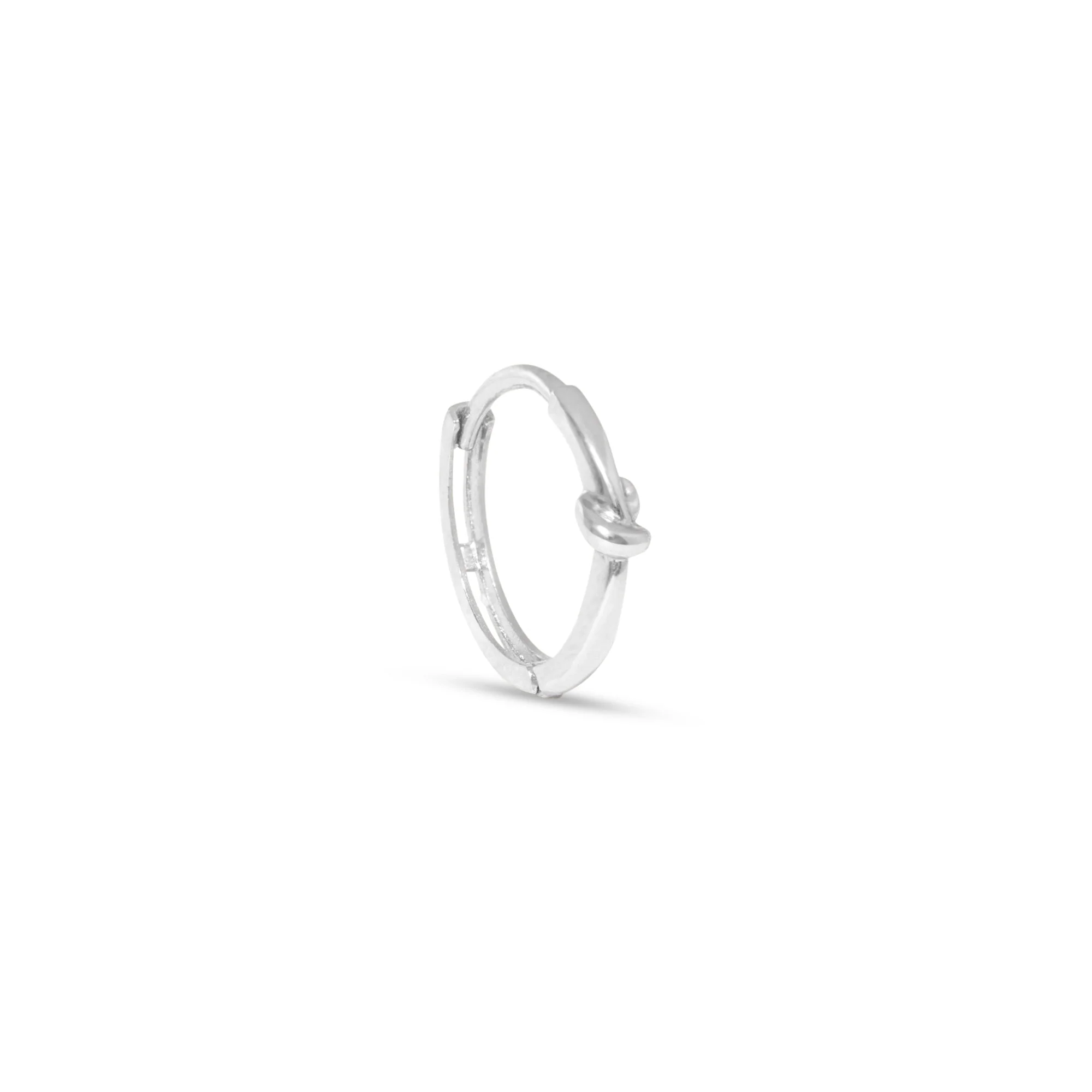 Stone and Strand Gold Knot Huggies - Image 12