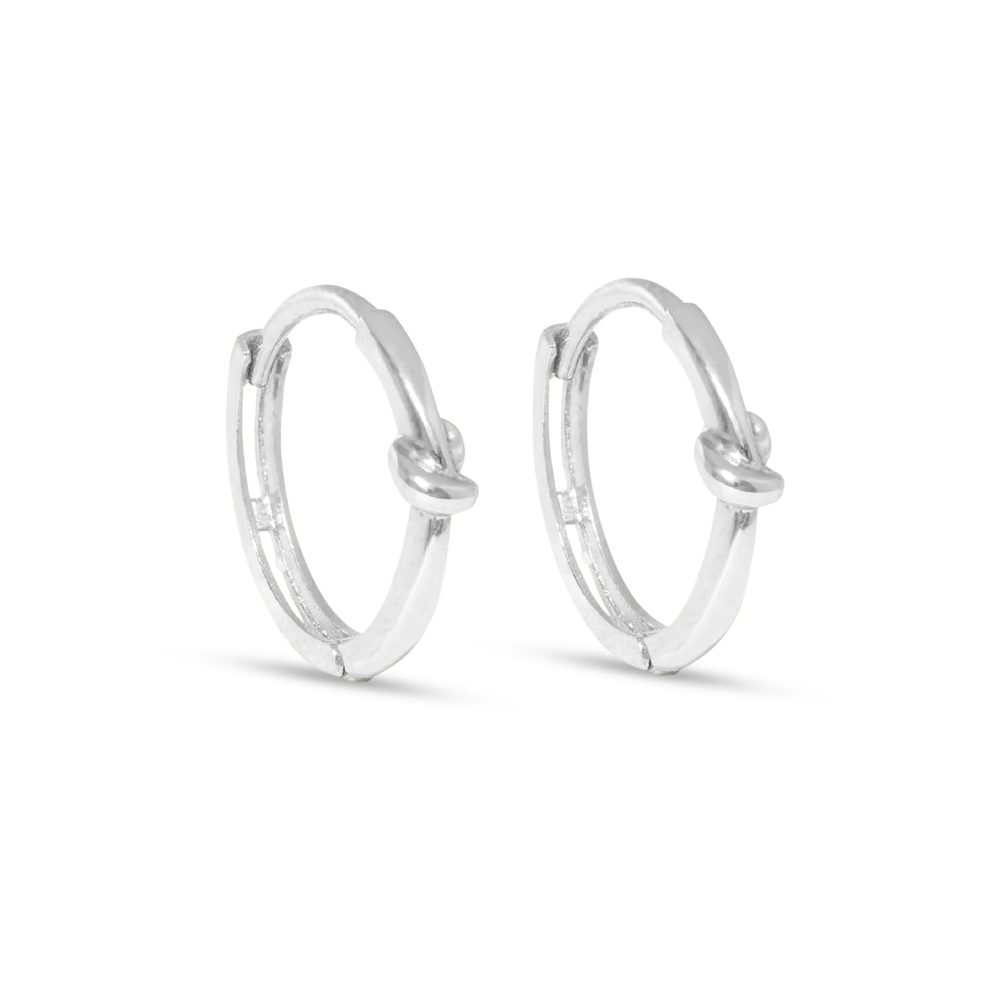 Stone and Strand Gold Knot Huggies - Image 7