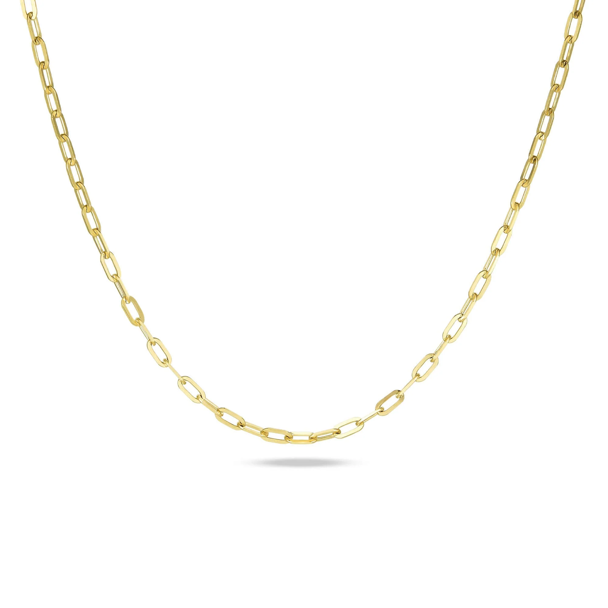 Stone and Strand Pivot Paperclip Chain