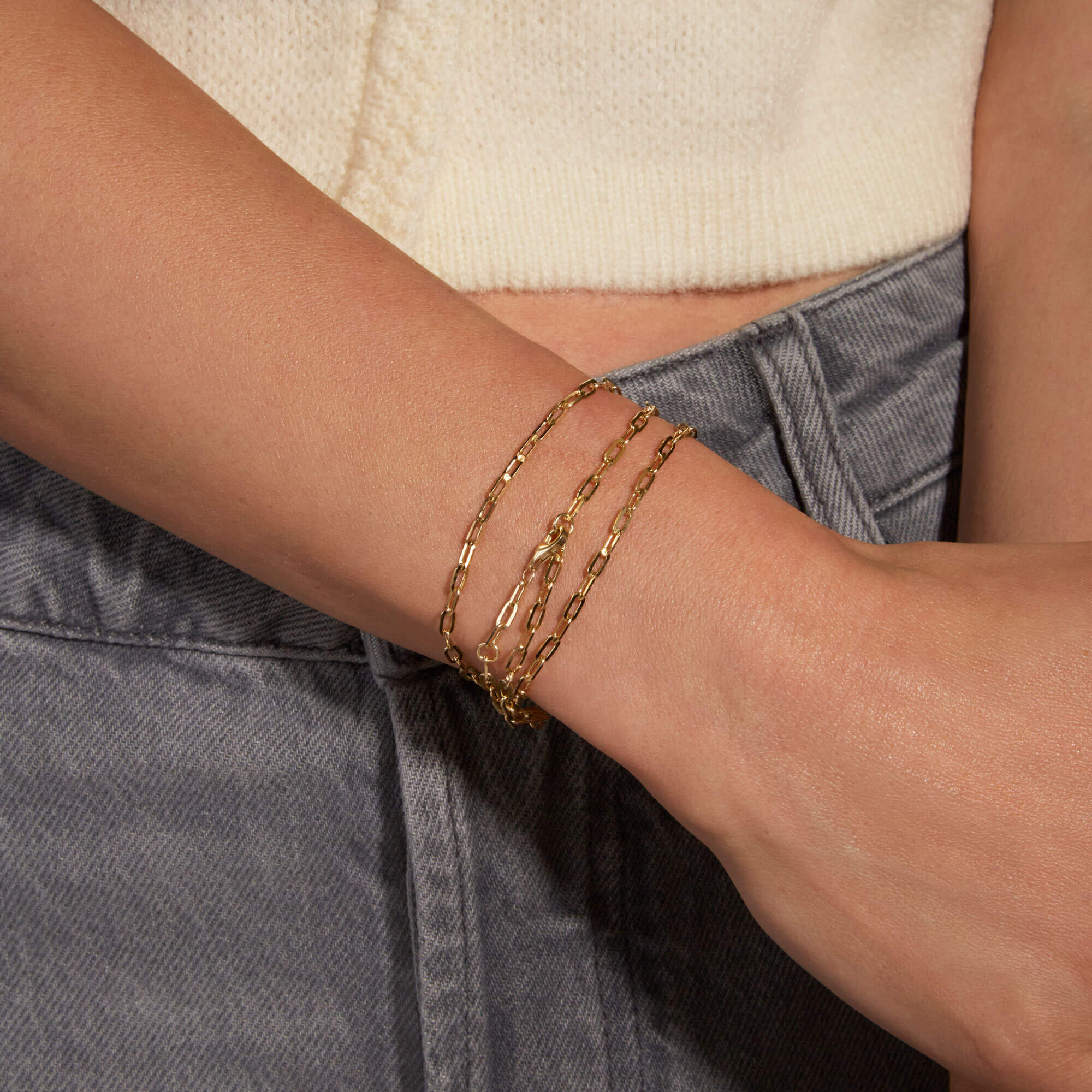 Stone and Strand Pivot Paperclip Chain - Image 7