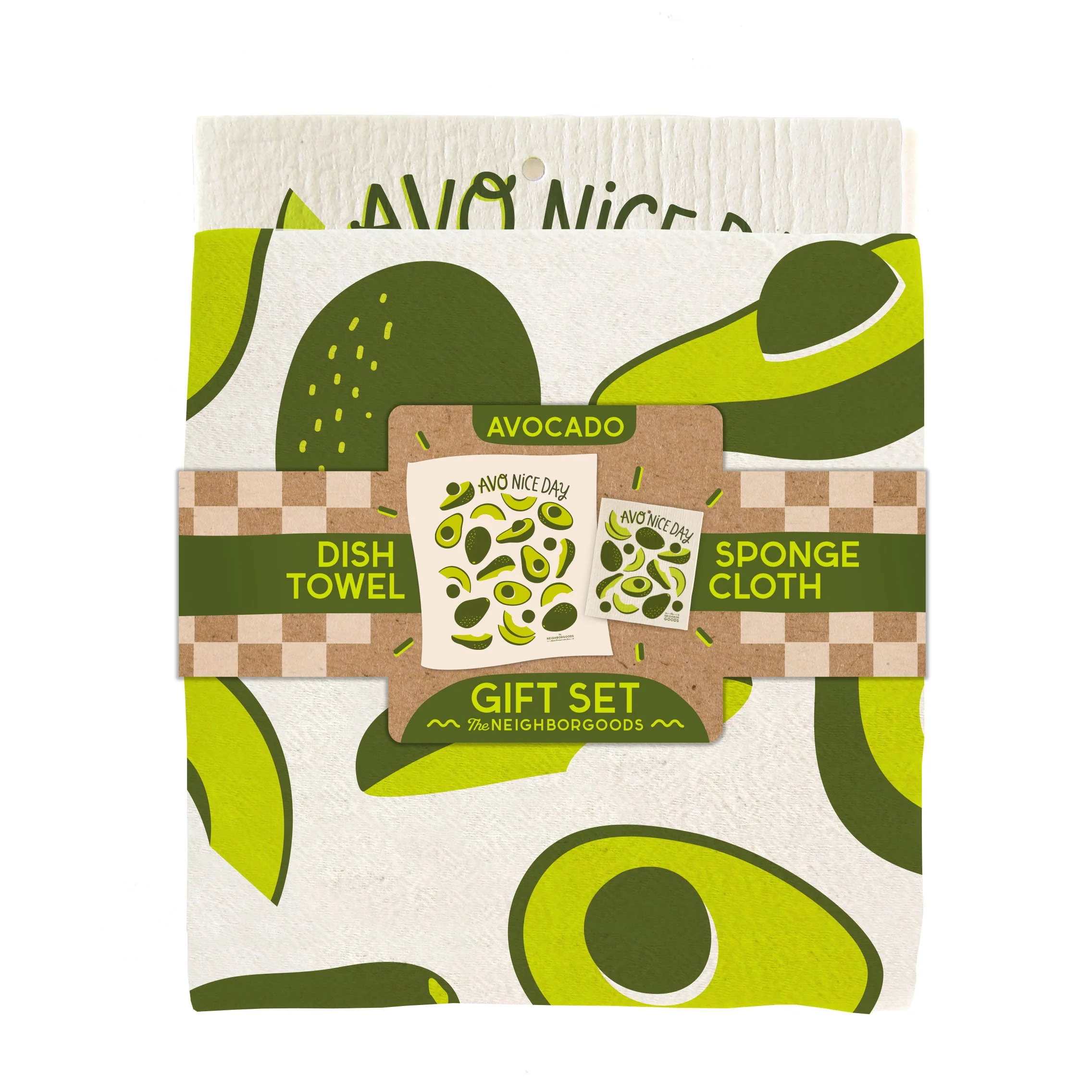 The Neighborgoods Towel & Swedish Dish Sponge Cloth Gift Sets